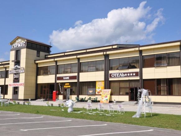 Отель Гермес по адресу пос. Иноземцево, Р-217 Кавказ, 368-й километр, д. 2