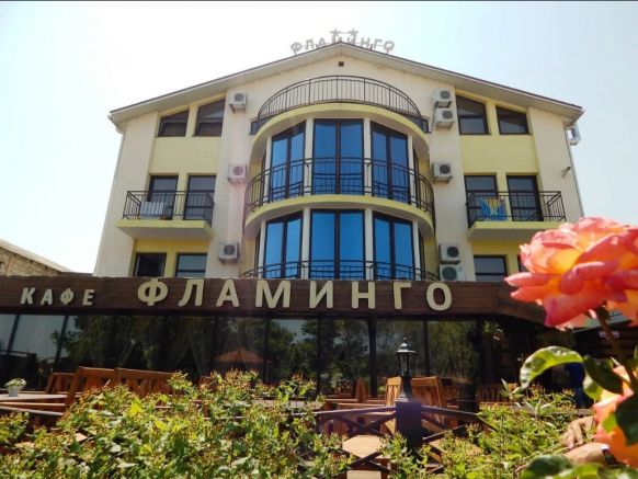 Гостиница Фламинго по адресу Краснодарский край, Темрюкский р-н, ст-ца Голубицкая, ул. Курортная, д. 68